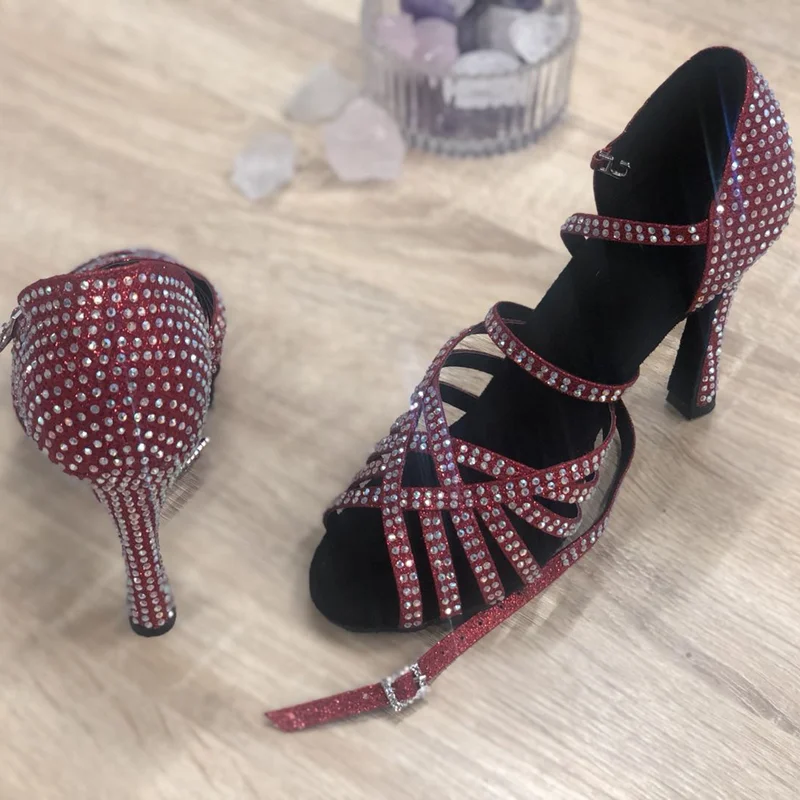 Женские туфли для бальных танцев и латиноамериканских обувь сальсы Танго бачаты