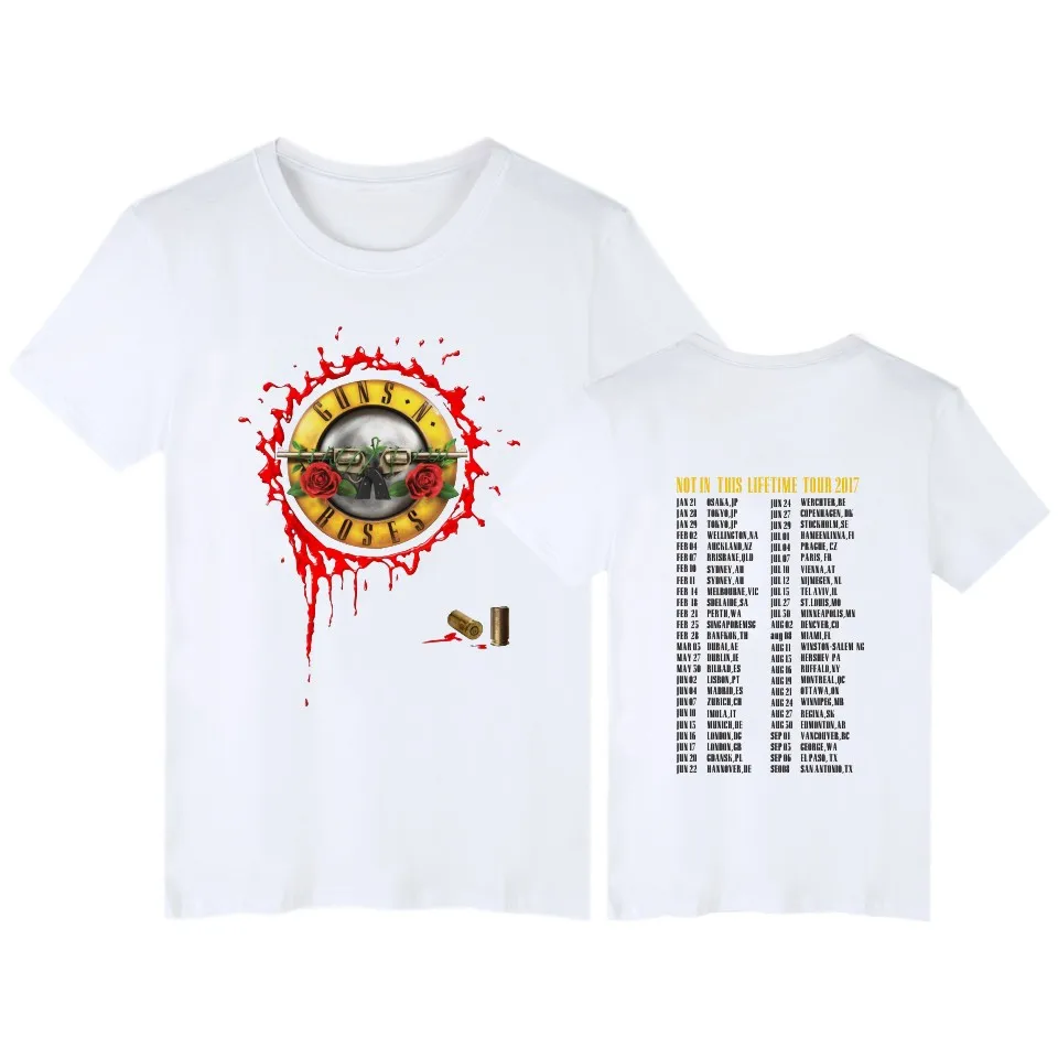 hot sale men brand t shirt summer cotton tshirt guns n roses bullet logo black mens graphic t shirt hip hop plus size free global shipping
