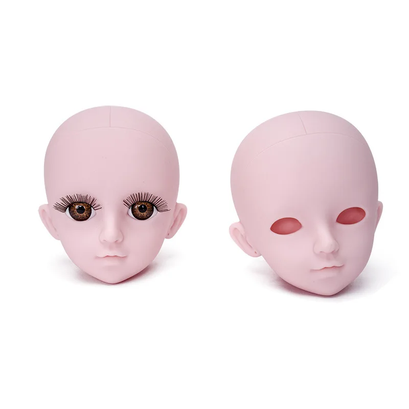 60 см BJD кукла голова 1/3 Белая пустая макияж без макияжа глаз с глазными ягодицами