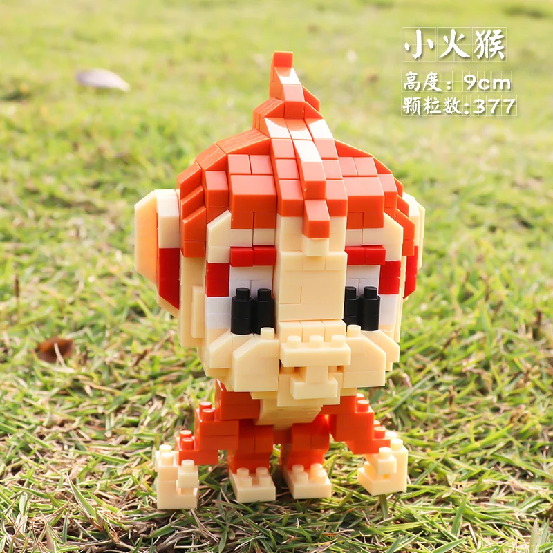 

Squirtle Charmander Bulbasaur Pokemon Blocks Figure Pikachu Small Building Doll Model Fun Cartoon Gift For Kids