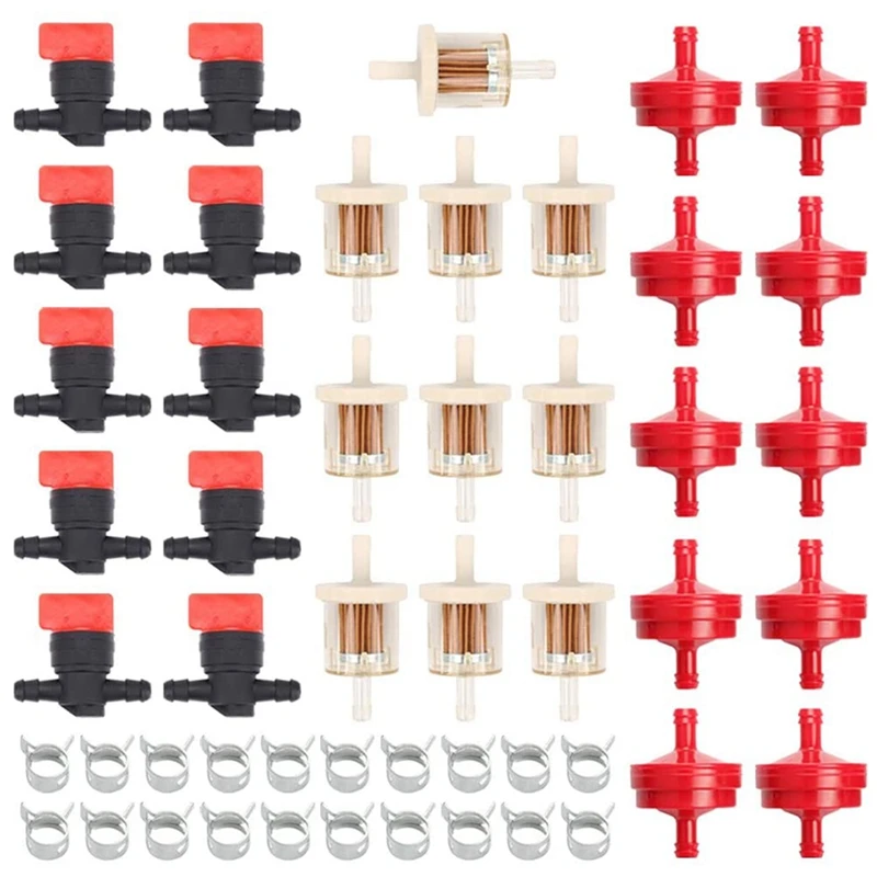 

494768 698183 Line Fuel Gas Filter Shut Cut Off Valve Clamp For 697947 AM36141 AM107340 For Kawasaki 49019-7001