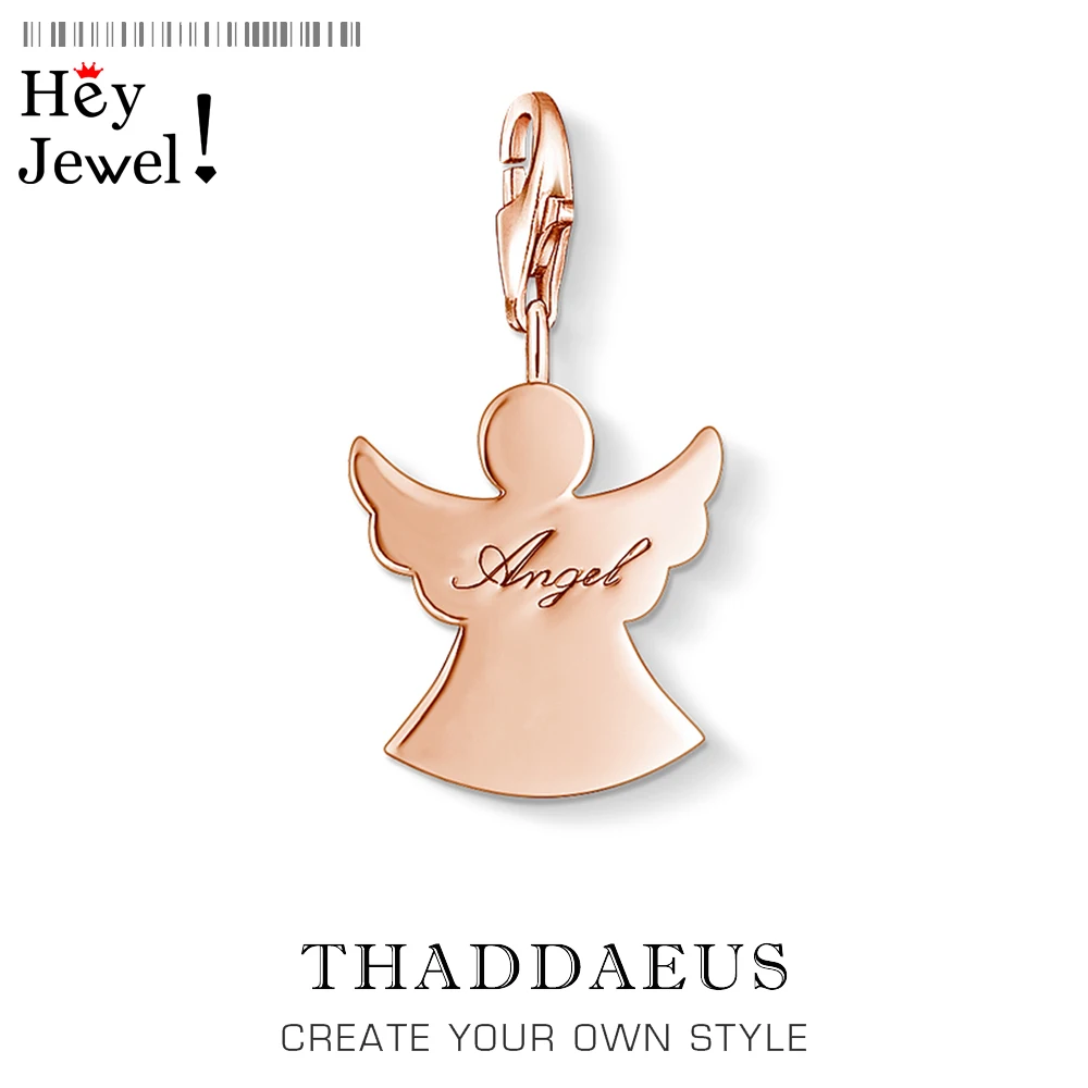 Подвеска в виде ангела хранителя из серебра 925 пробы|Ювелирные шармы| |