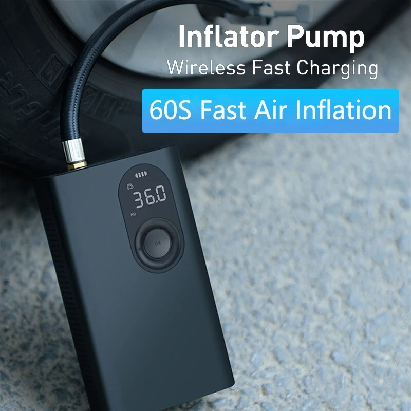 Портативный беспроводной воздушный насос электрический компрессор надувной