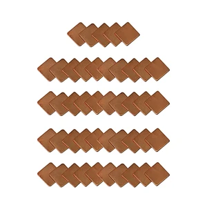 45 шт.лот 9 моделей 15 мм x 15 мм медный радиатор термопрокладка для ноутбука GPU CPU VGA