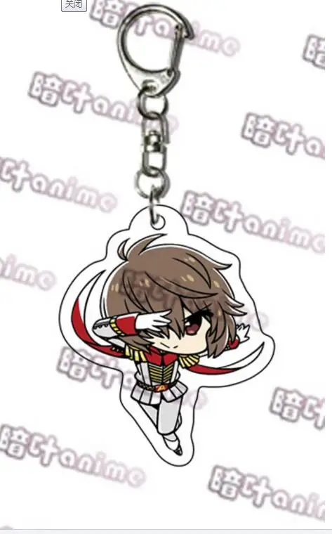 Серебристый Аниме Persona 5 Ren Amamiya Morgana Ryuji Sakamoto Ann Takamaki Makoto Niijima Косплей акриловый брелок кулон брелок с игрушкой подарок - Цвет: Серебристый