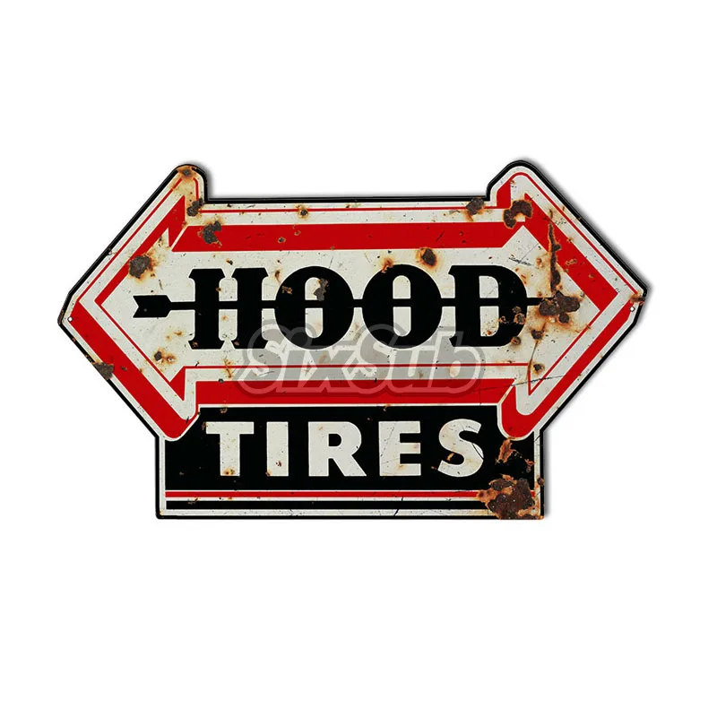 Hood Tires Motor Oil Car Retro stickers decals# 027058