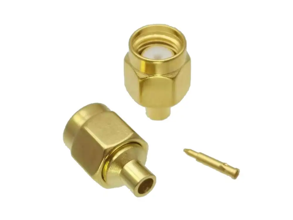 Разъем SMA штекер припой для полужесткого кабеля RG405 0 086&quot|plug connector|sm plugplug male |