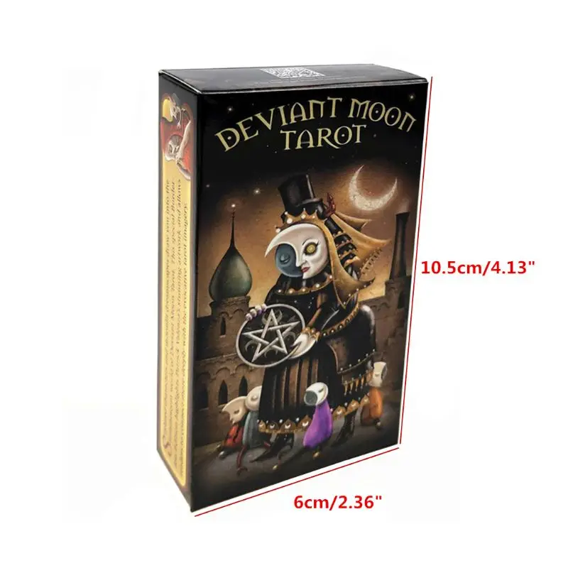 Традиционный английский Deviant Moon Таро 78 карт колода Oracle игральных Семья вечерние