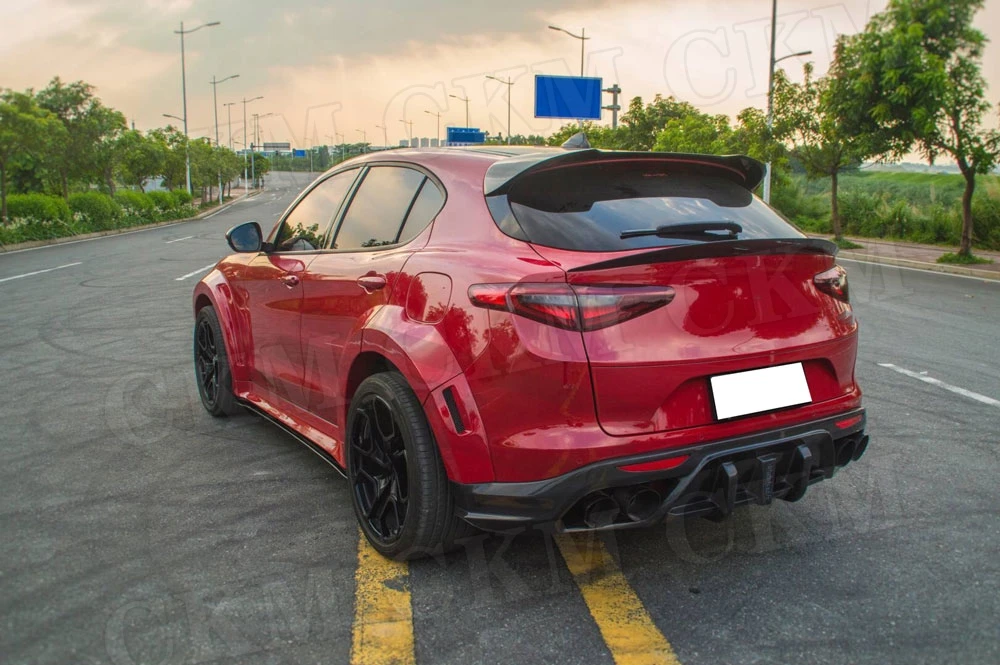 Боковые юбки из углеродного волокна/FRP для Alfa Romeo Stelvio 2017 2018 2019 бампер двери Нижняя
