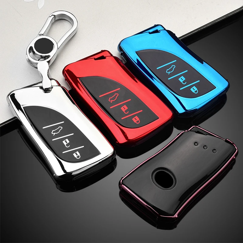 Чехол для автомобильного ключа из мягкого ТПУ с 3 кнопками чехол Lexus UX200 UX250h ES200 ES300h