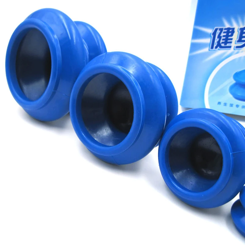 4 шт. резиновые банки для похудения баночный массажер тела вакуума чашки большого