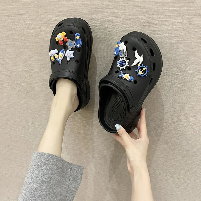 

Сандалии женские для сада и пляжа, удобные уличные шлепанцы, лоферы, без застежки, Повседневная летняя обувь для сада, розовые