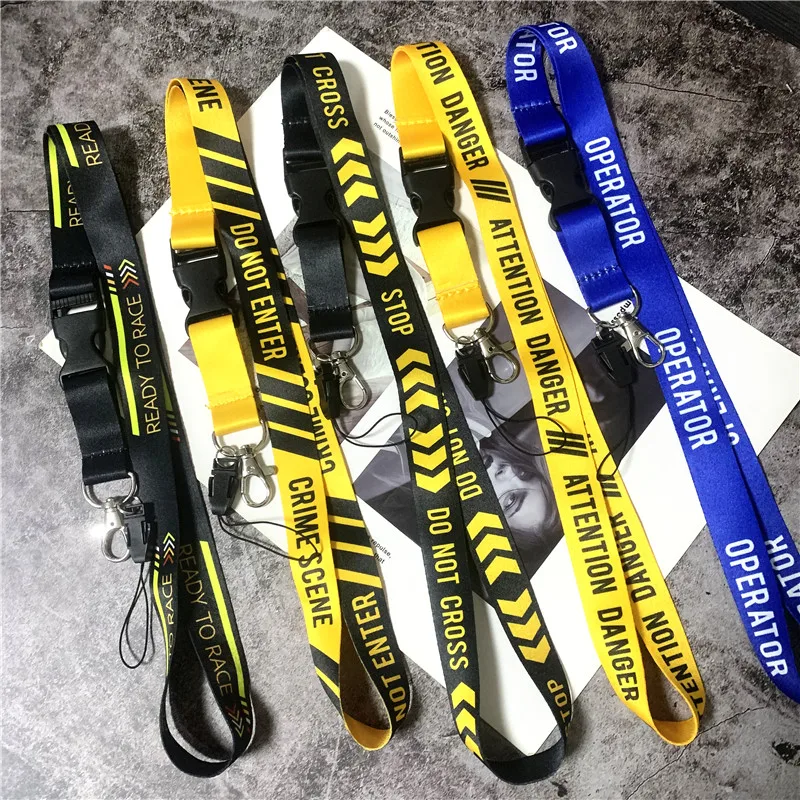 

10pcs mobile phone lanyard key ring sling badge neckband Keychain anti-lost Badges ID Cell Phone Rope Neck Straps wholesale