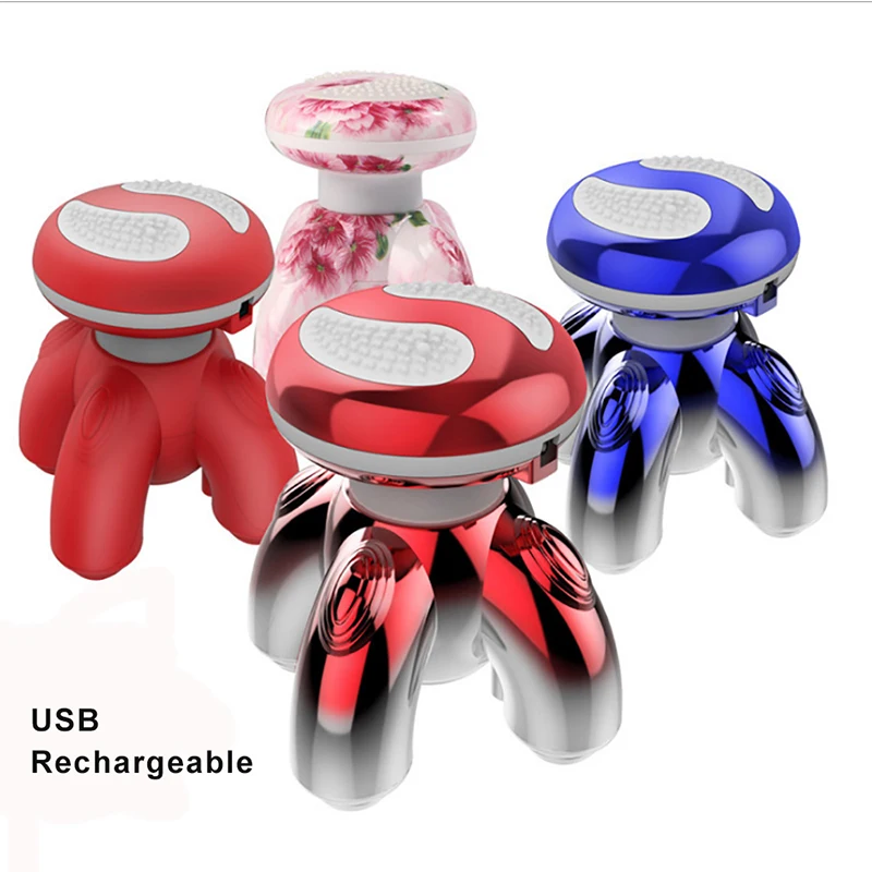 

MERALL Luminous Mini Massager Body Massager Electric 4 Corner Vibration Massage Device Body Muscle Relaxation Health Care Tools
