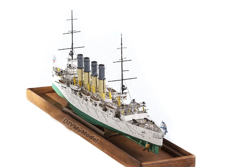 DIYMyModeI-rompecabezas de juguete hecho a mano, cruiser protector, bricolaje, artesanal, bricolaje, 1:200, regalo, utillaje de pel&iacute;cula, Rusia, Varyag-2