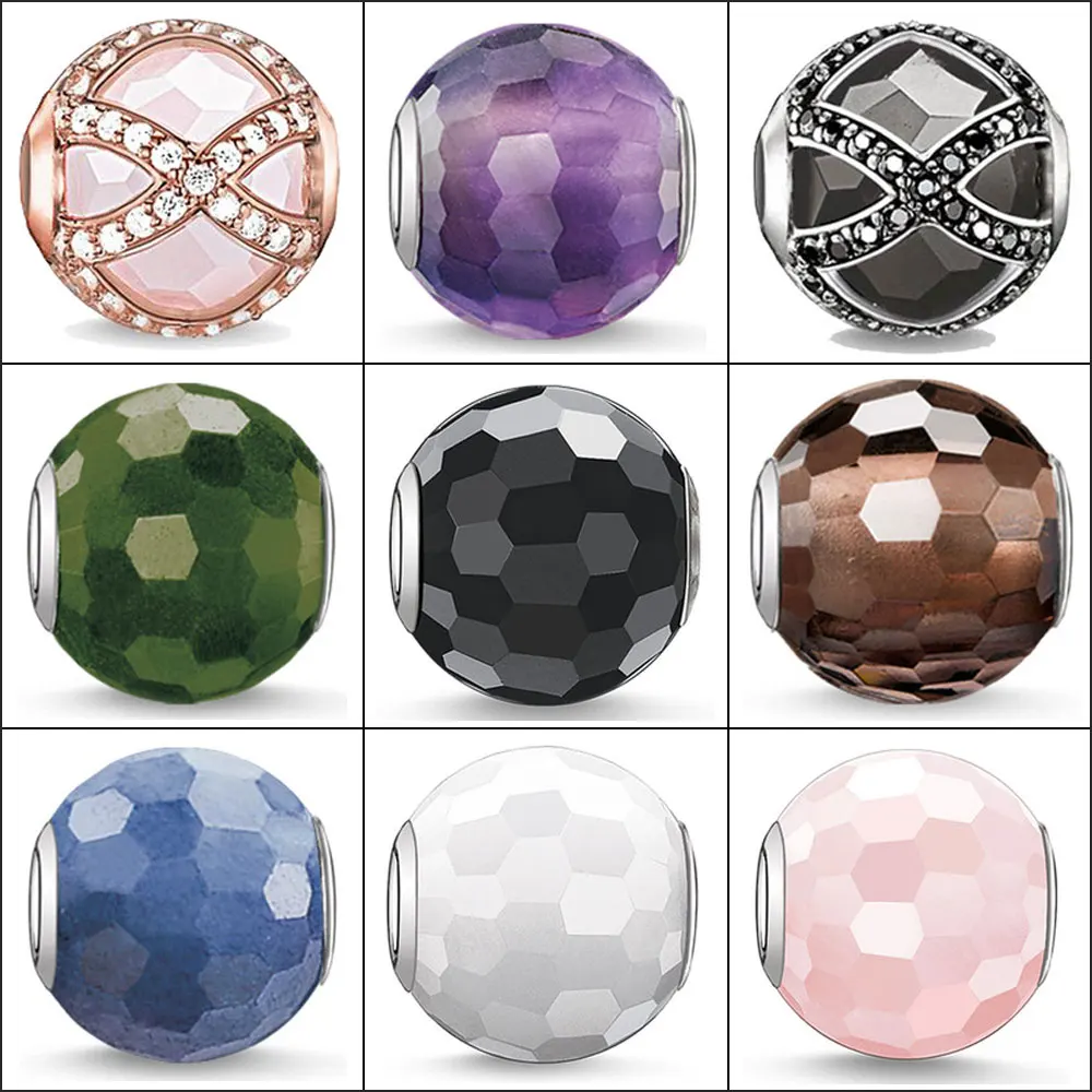 

Бусины-шармы для браслета и ожерелья из серебра 925 пробы