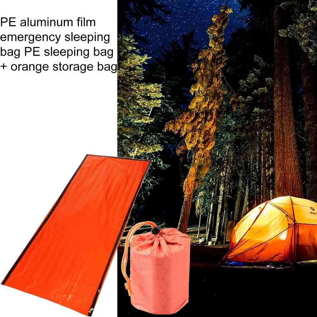 Полиэтиленовая алюминиевая пленка для первой помощи спальный мешок экстренной