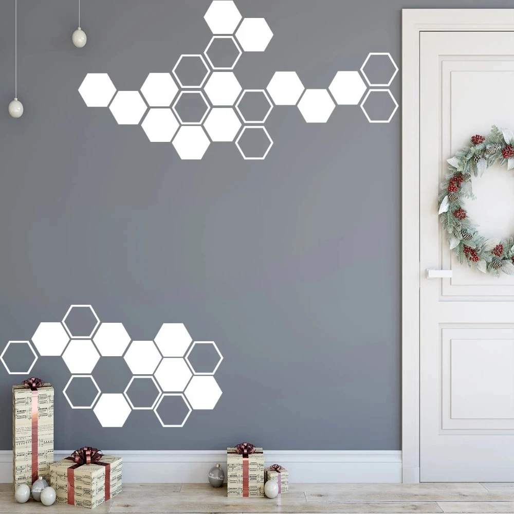 39 шт. шестиугольные настенные наклейки из ПВХ украшение для дома детской комнаты