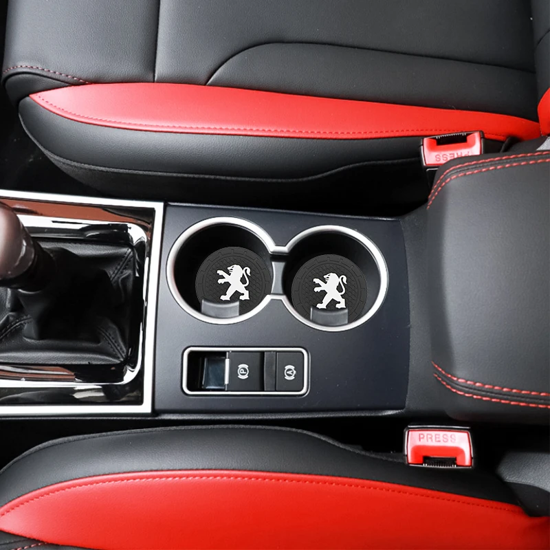 1 шт. автомобильный нескользящий коврик для подстаканника Peugeot 206 307 3008 208 407 508 2008 5008