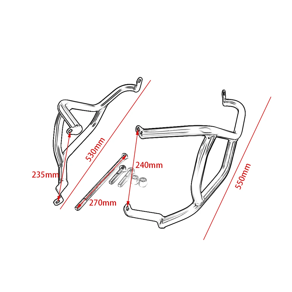 

For Suzuki GSXS GSX-S 750 GSXS750 2017 2018 2019 2020 Engine Guard Bumper Stunt Cage Frame Protector Crash Bar Motorcycle Parts