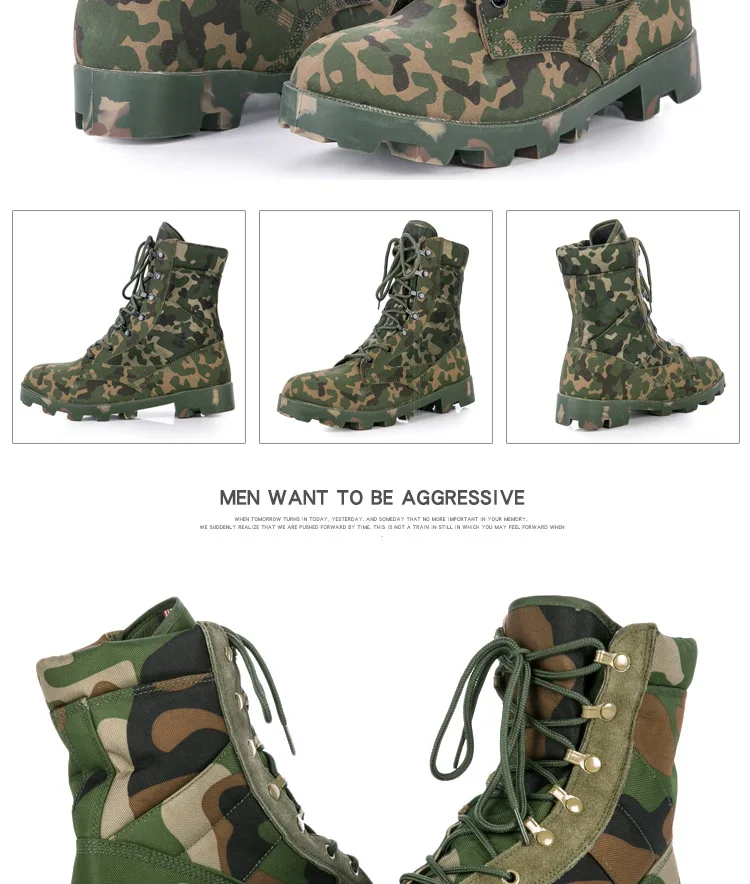 Manufacturers Direct Selling a Wave Combat Boots Desert Boots Hight-top Outdoor Tactical Boots Special Forces 07 Combat Boots Ou