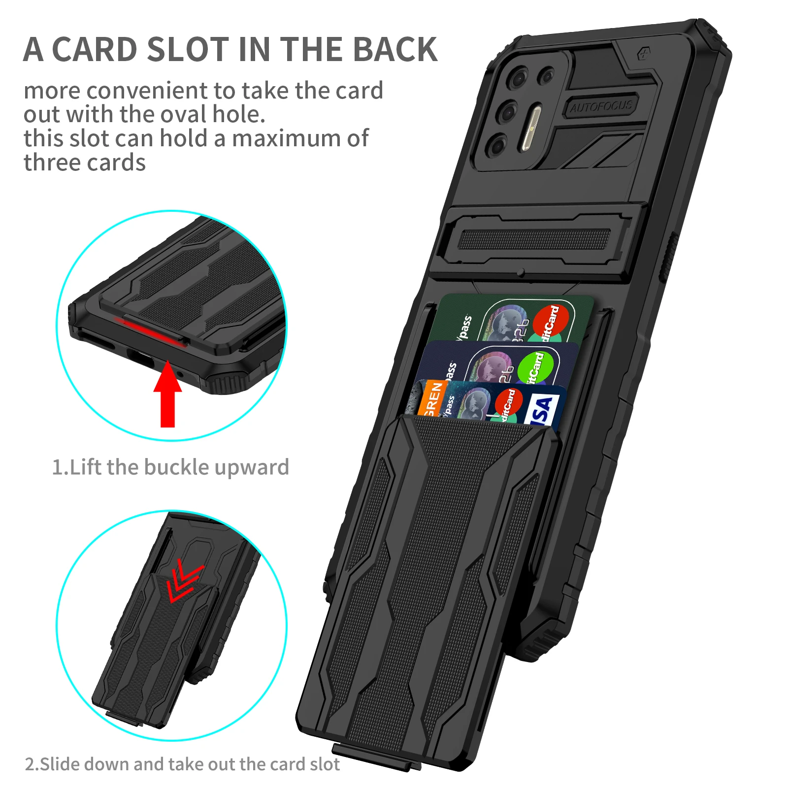 

Phone Case For Motorola Moto G G9 G10 Plus Stylus Power 5G 2021 G20 G30 Shockproof Armor Rugged Protect Card Package Stand Cover