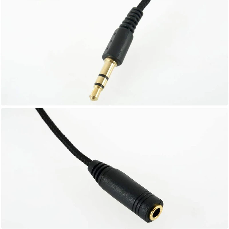 

NEW 5m Earphone Headphone Stereo Audio Extension Cable Cord For Speaker Phone Cloth Lanyards Wire 3.5mm Jack Female To Male