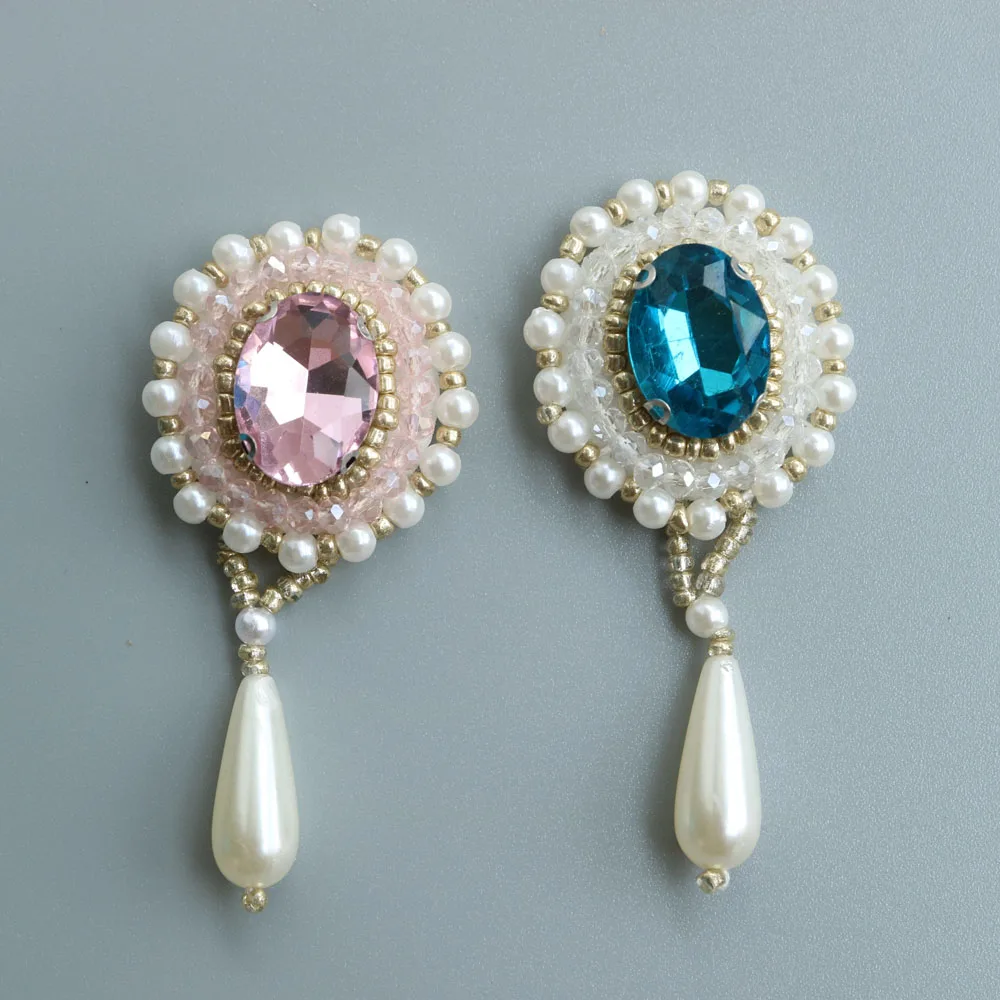 

Модные нашивки Rhinstone для искусственной вышивки, жемчужные нашивки для одежды, обуви, сумок, швейные декоративные аксессуары