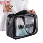 Портативная Прозрачная женская косметичка, водонепроницаемая дорожная сумка для хранения, новый органайзер для ванной, прозрачная мужская сумка для туалетных принадлежностей