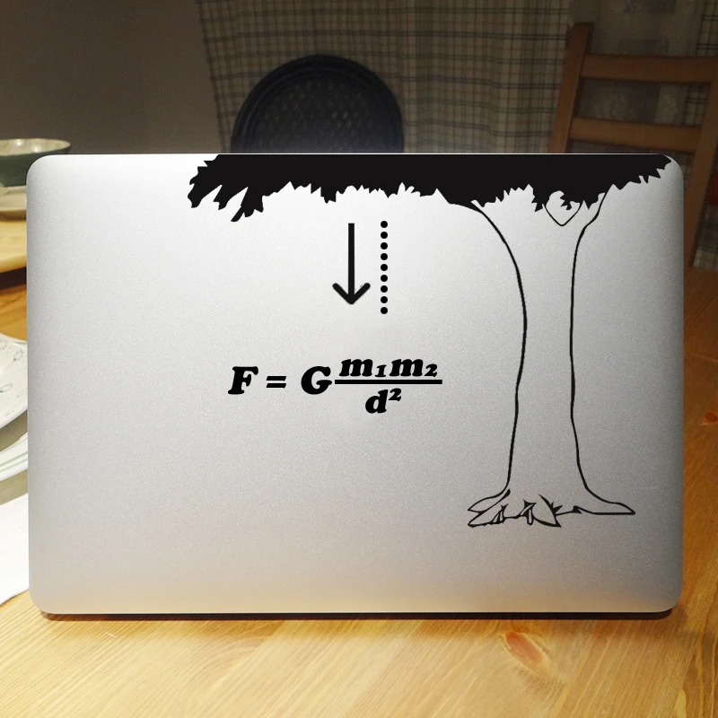 Стикер Ньютон The Law of Gravity для ноутбука Macbook Pro наклейка Air Retina 11 12 13 15 дюймов