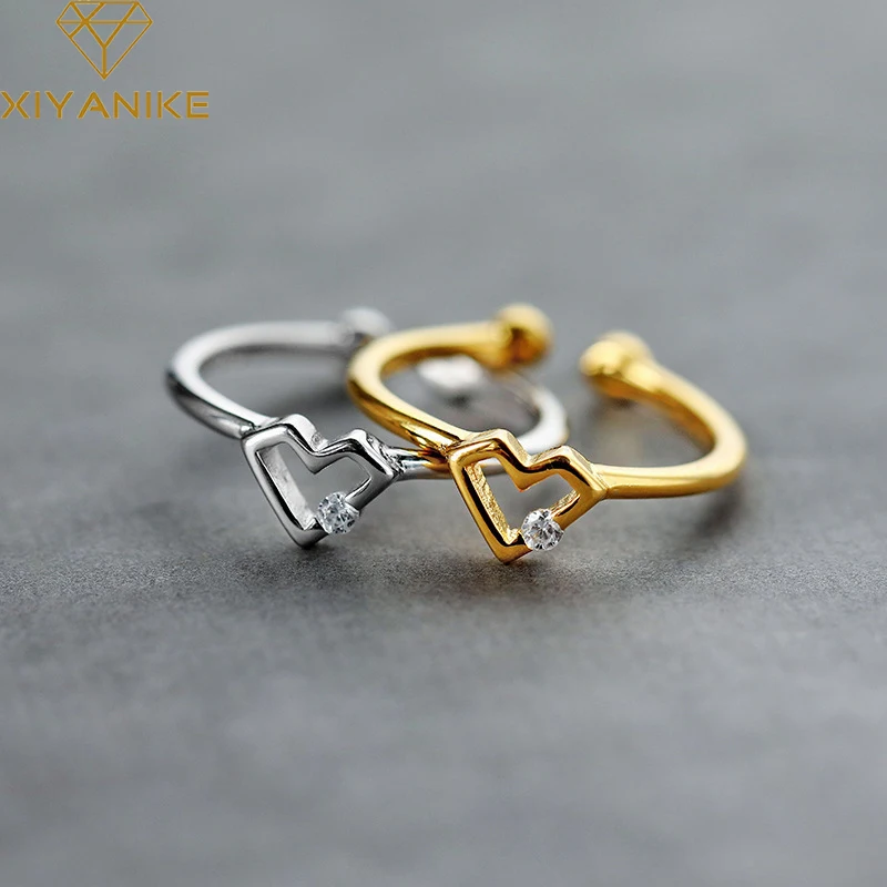 

Кольцо женское открытое из серебра 925 пробы с бриллиантами