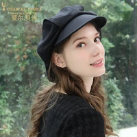 autumn hat female new warm hats casual octagonal hat korean version fashion simple elegant womans beret 2a40
