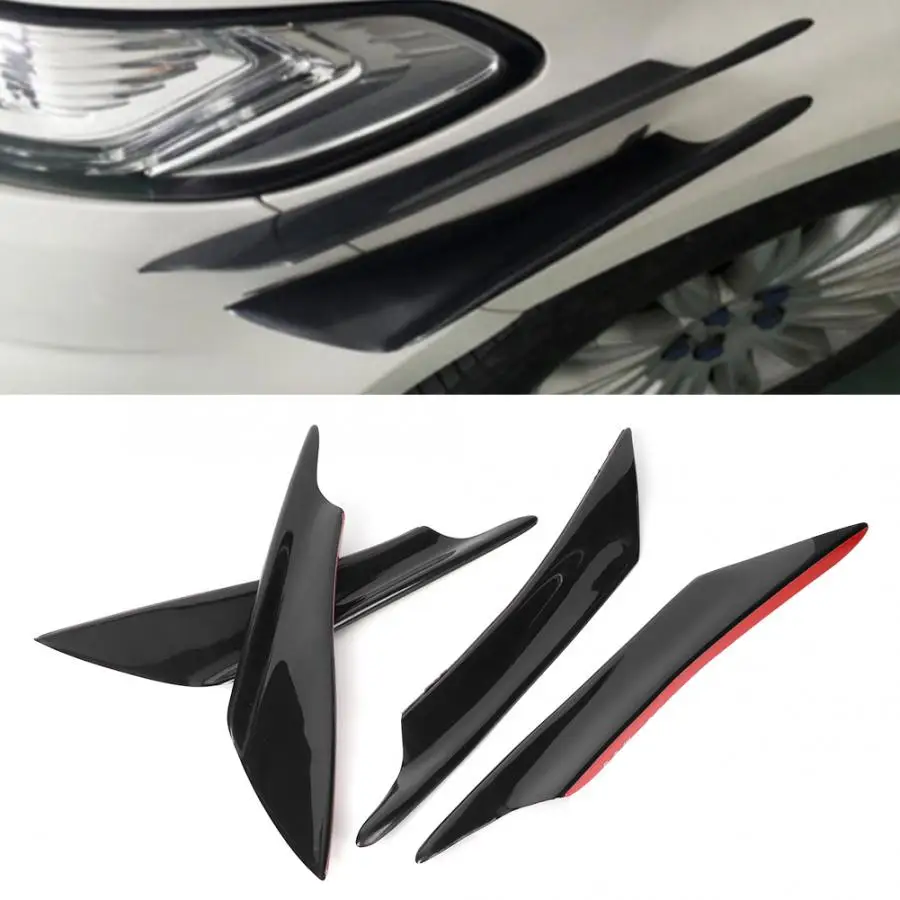 4 шт./компл. передний спойлер для автомобиля защитный сплиттер дефлектор
