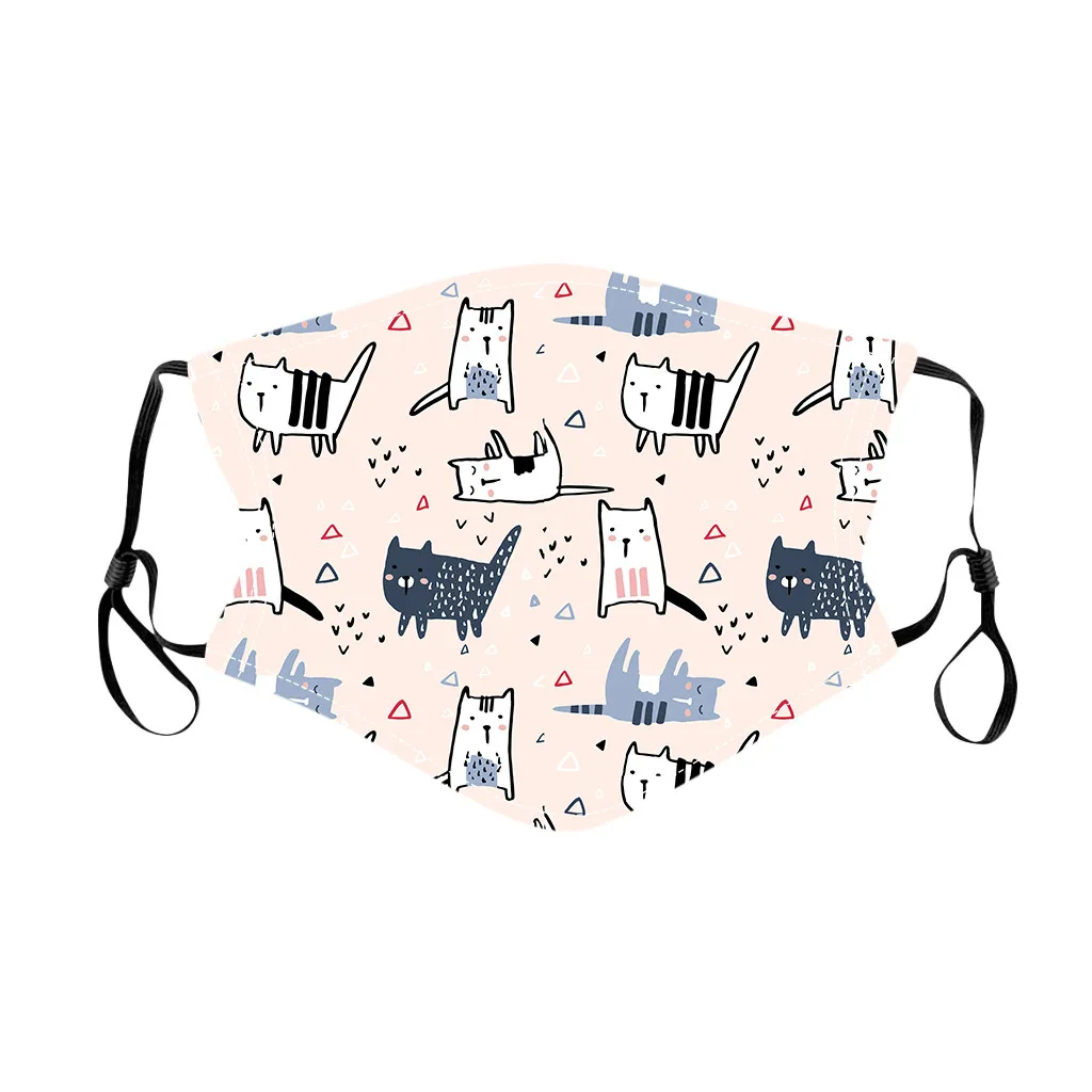 

1PC Adjustable Reusable Face Mask Kids Children Disposable mask Cotton Xmas Masks Protection Face Masks Halloween cosplay Mask