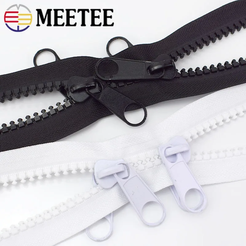 Meetee 10# полимерная молния+ односторонняя/двухсторонняя Выдвижная головка открытый конец для наружного путешествия палатка рюкзак DIY Швейные аксессуары AP671