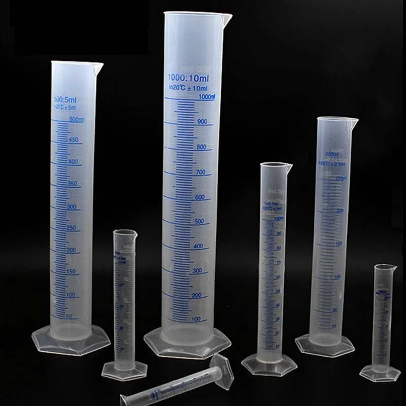 

100ml Plastic Measuring Cylinder Graduated Cylinders for Lab Supplies Laboratory Tools