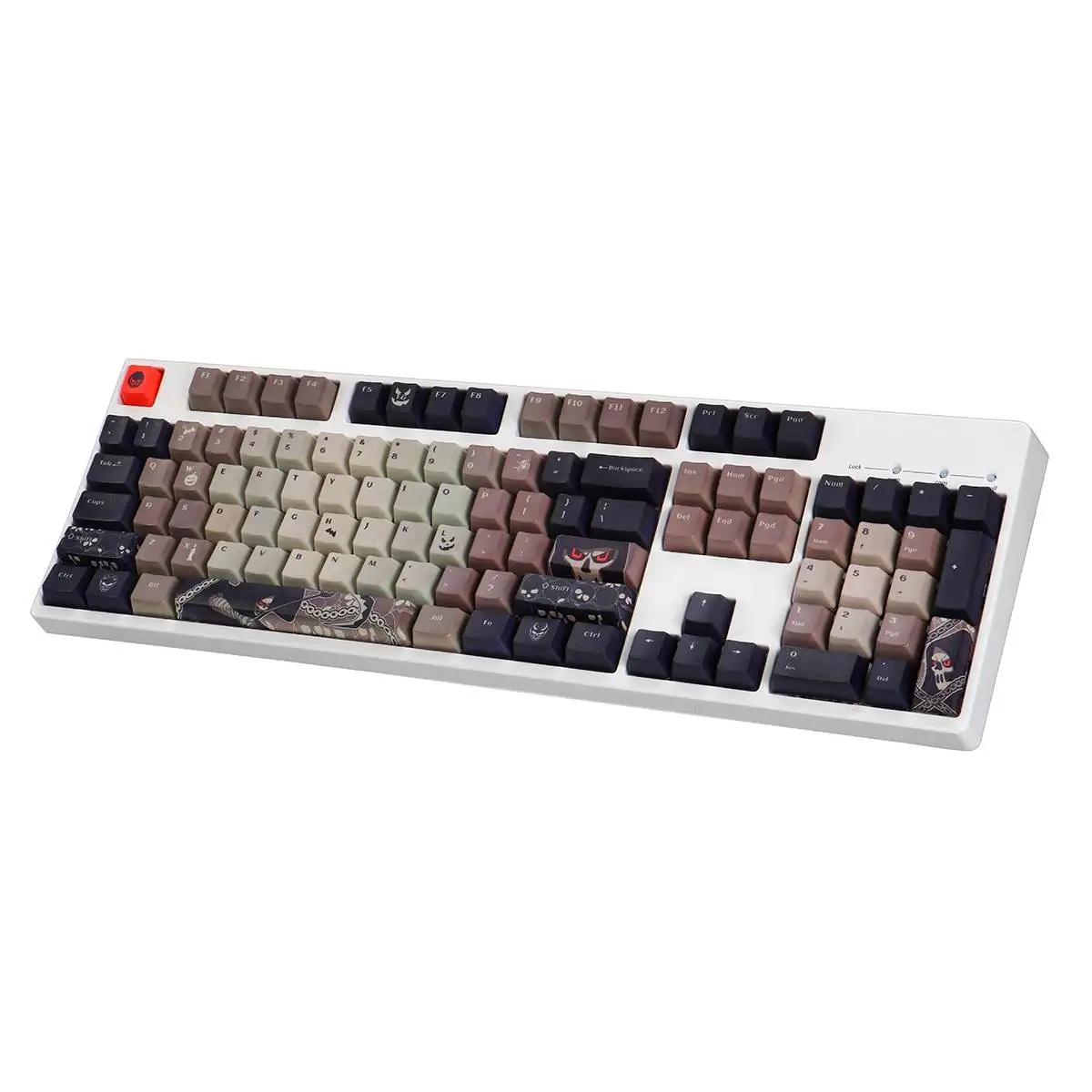 

Feker 108 клавиш Хэллоуин колпачки клавиш PBT с пятью сторон Сублимация OEM высота колпачок клавиш для механической игровой клавиатуры с вытяжным ...