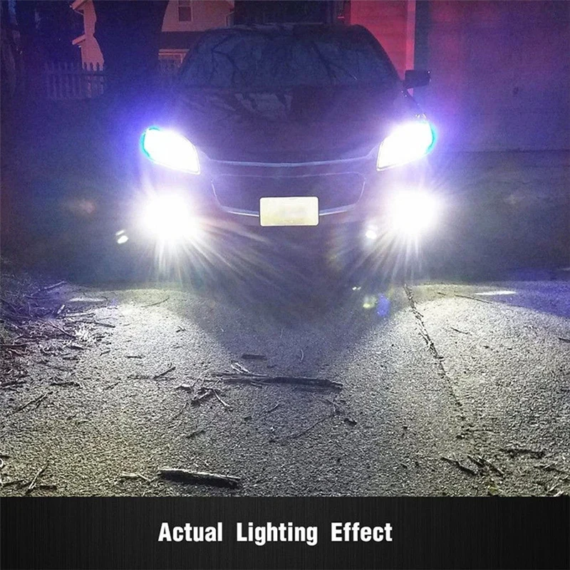 

1PC/2PCS H3 100W Car LED Fog Light 360 Degress Beam Angle 1000LM 6000K 2828 DRL Driving Head Lamp