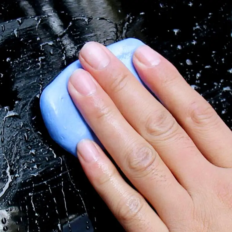 Ручной очиститель автомобиля 100/180 г синий среднего класса глина фильтр для мытья