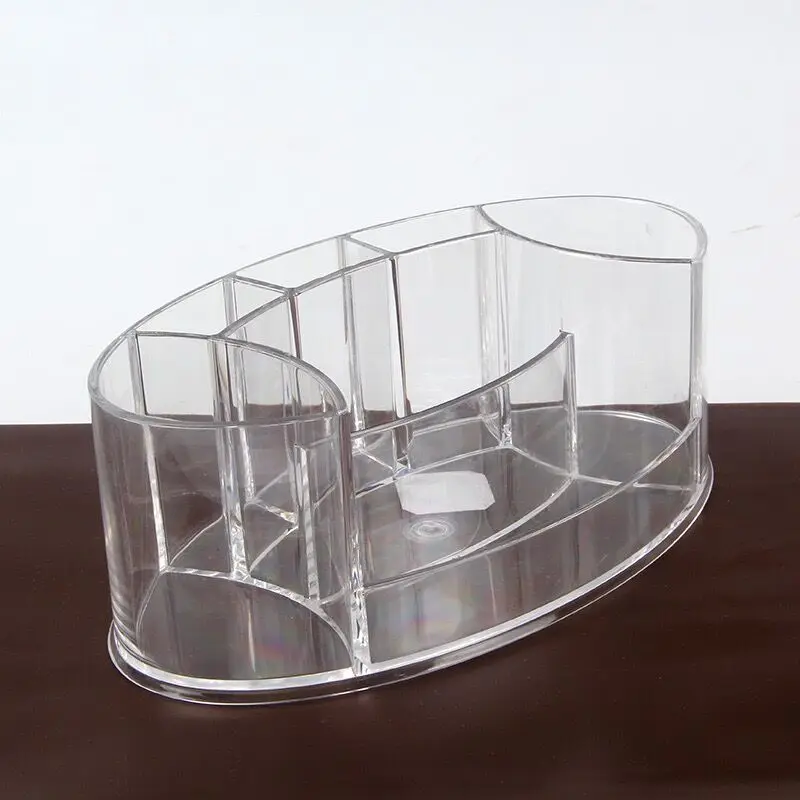 Акриловый ящик для хранения косметики органайзер кистей макияжа прозрачный