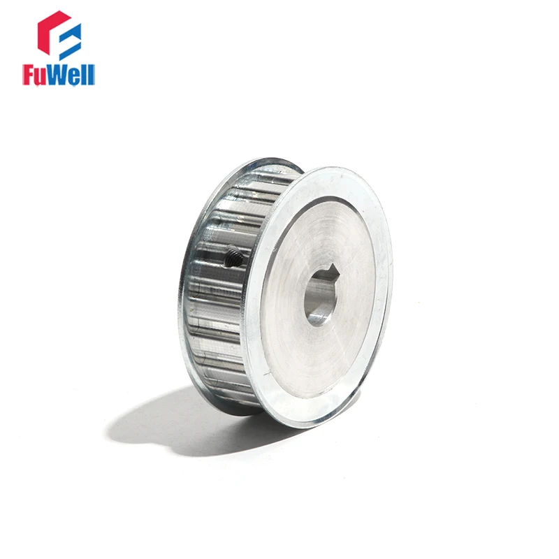 

Timing Pulley with Keyway L-12 Aluminum Alloy L Type 12Teeth Toothed Belt Pulley 21/27mm Belt Width Transmission Pulley