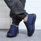 Водонепроницаемые зимние теплые мужские ботинки на меху, мужская обувь на плоской подошве, мужские ботинки, походные ботильоны, Рабочая обувь на платформе