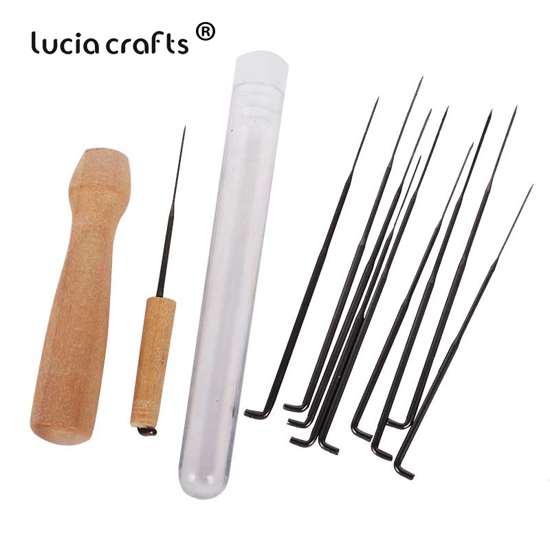 Lucia Crafts 1 комплект набор для вязания игл шерстяные войлочные инструменты