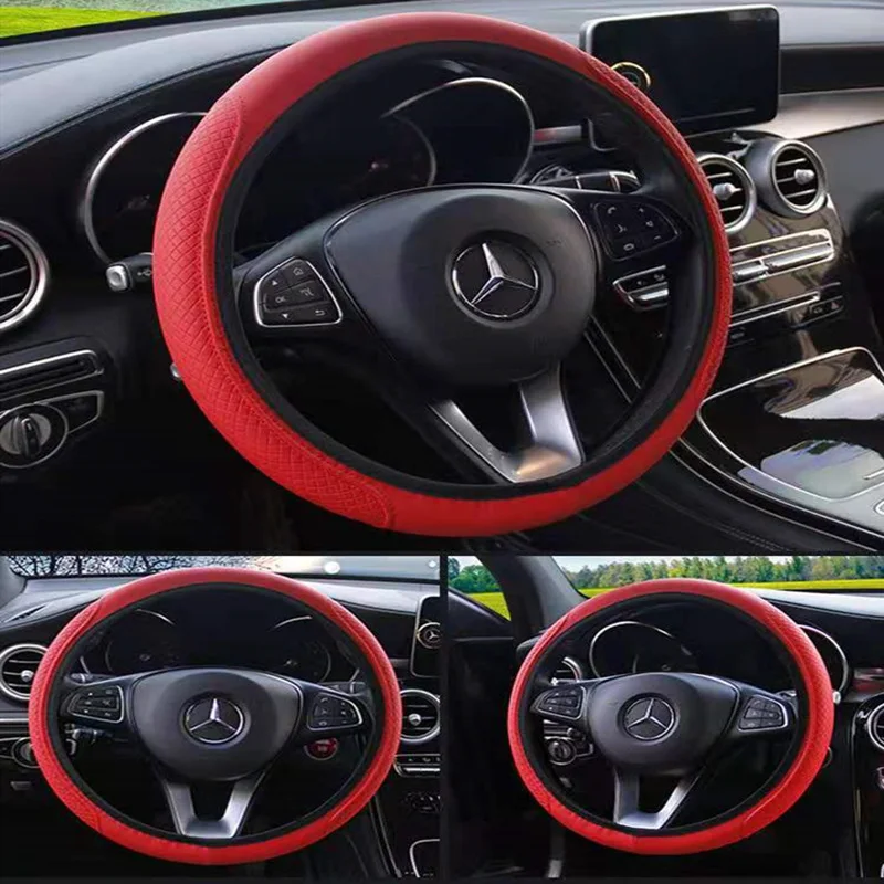 Чехол для руля 37 38 аксессуары салона автомобиля двойной круглый чехол без