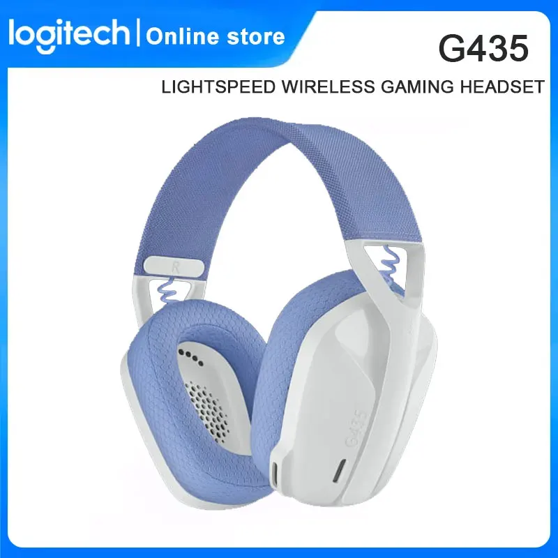 Logitech-auriculares inalámbricos G435 LIGHTSPEED para juegos, cascos con sonido envolvente 7,1, Bluetooth, compatibles con juegos y música