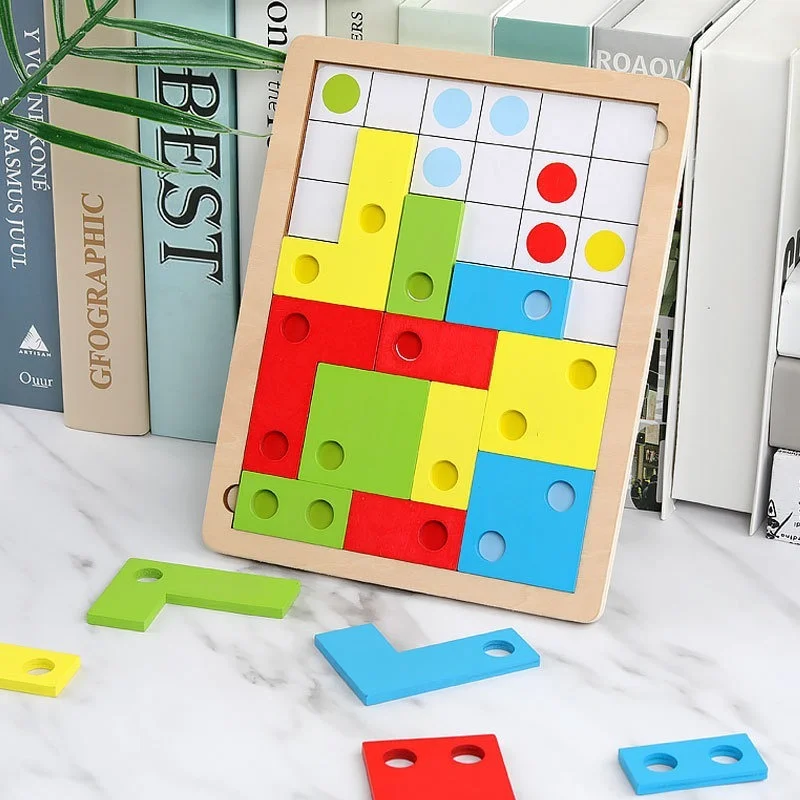 

Tetris Puzzle Building Blocks Children's Early Education Educational Toys Geometric Logic Thinking Intelligence Development