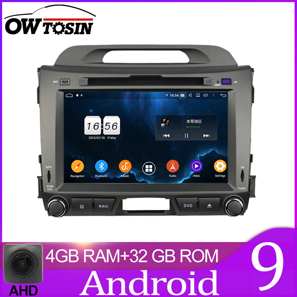 Автомобильная Мультимедийная система Owtosin 8 дюймов GPS навигация Android 9 0 для KIA Sportage