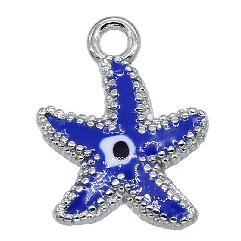 Fashion evil eye DIY bracelet necklace pendant Findings marine life starfish handmade creative accessories wholesale | Украшения и