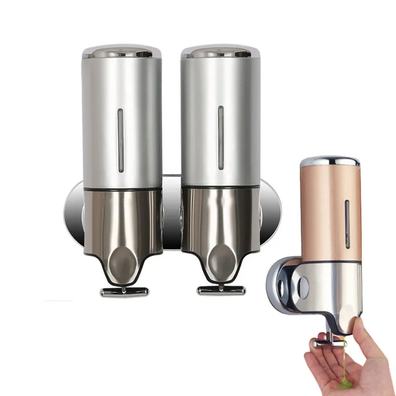 Диспенсер для жидкого мыла настенный мытья рук шампуня геля душа пластиковые