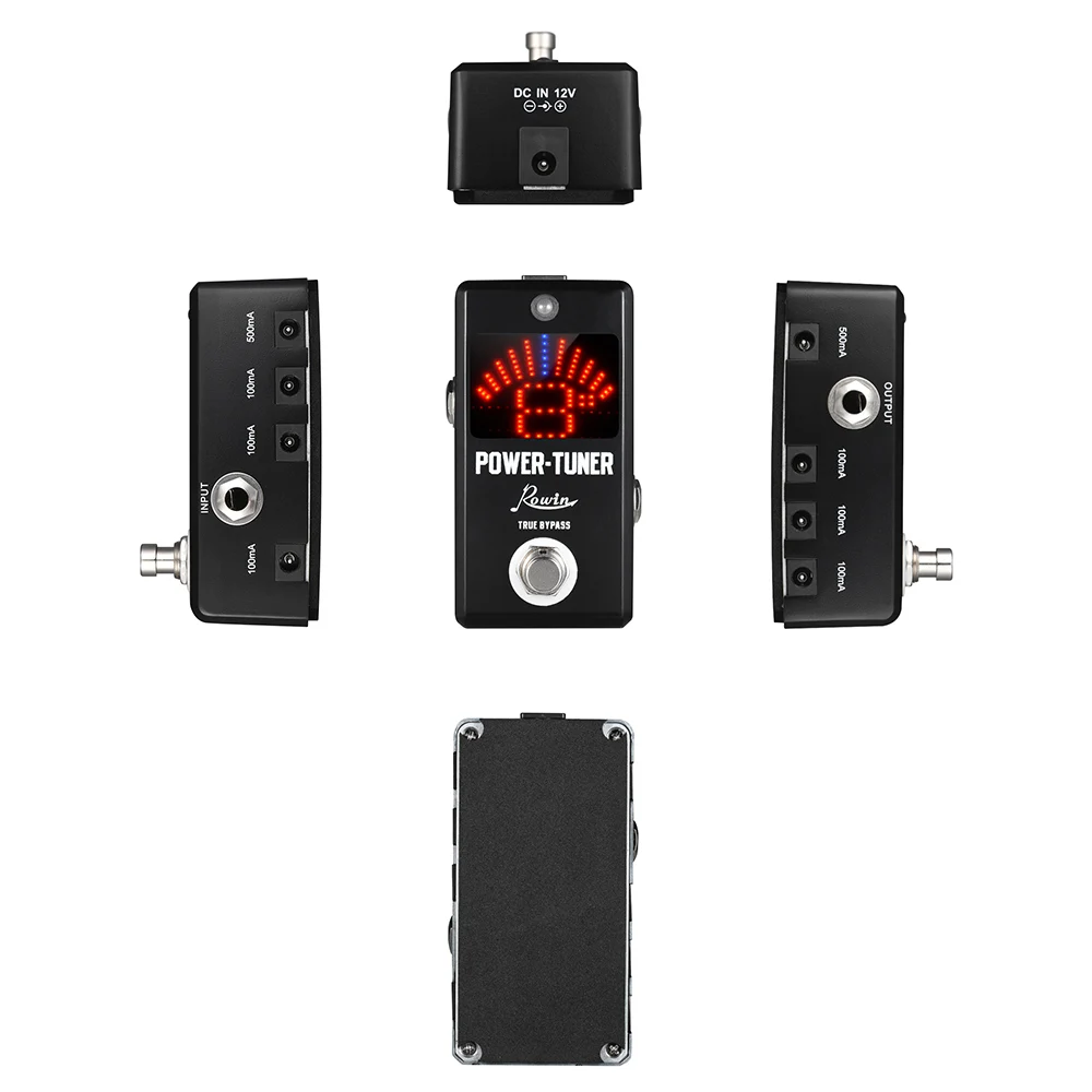 Rowin LT-920 гитарный тюнер + Эффект питания с настройкой функции защиты от короткого